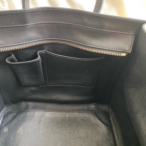 Celine Royal Blue Python Tricolor Mini Luggage Tote - Picture 12 of 14